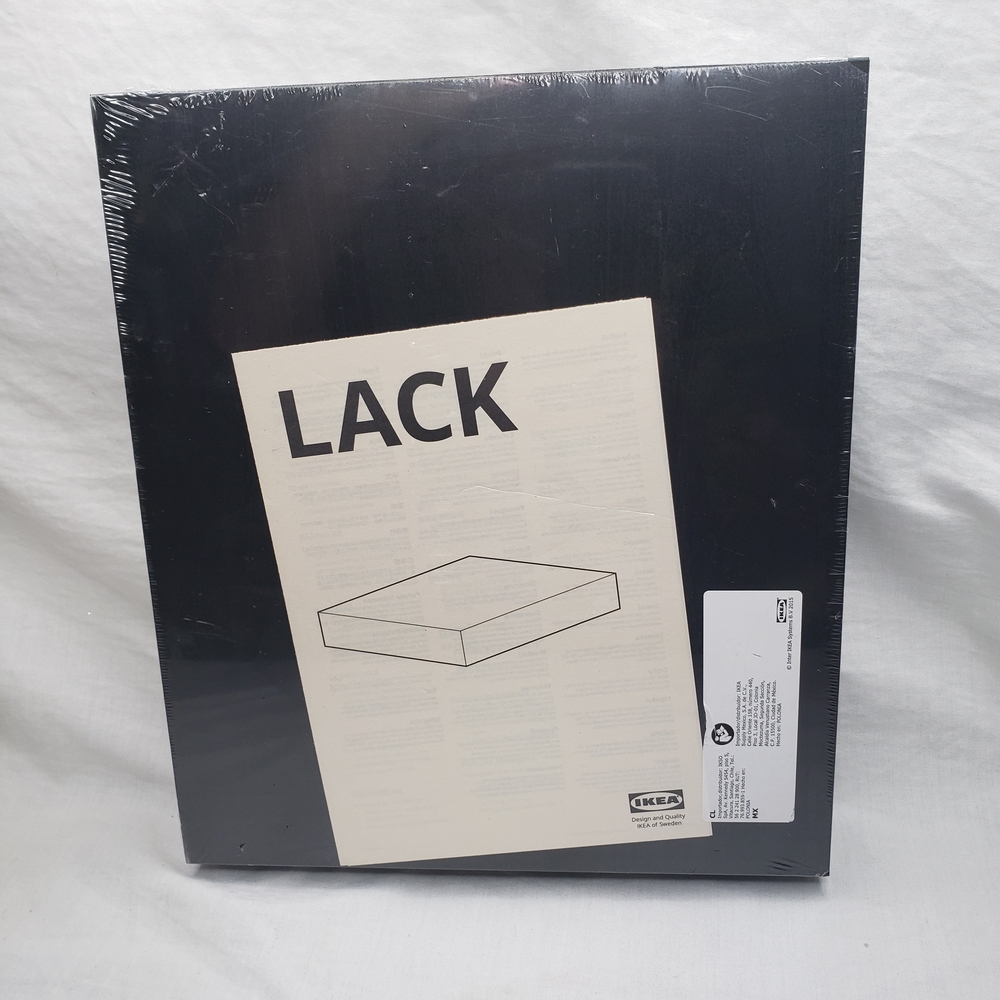 IKEA Lack Black Minimalist Floating Wall Shelf